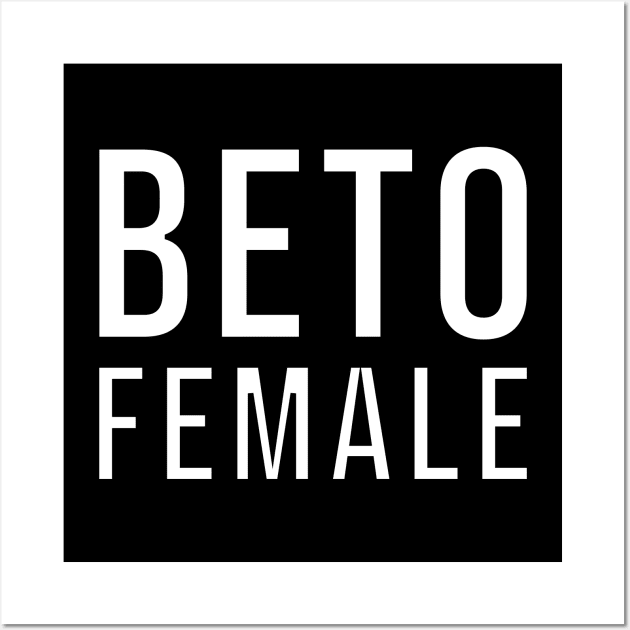 Beto Female Wall Art by n23tees